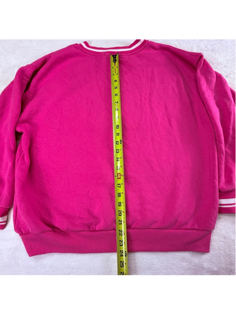 Women's Playboy Pink V-Neck Sweatshirt & Joggers Sweatpants Set Medium Soft - Picture 8 of 16